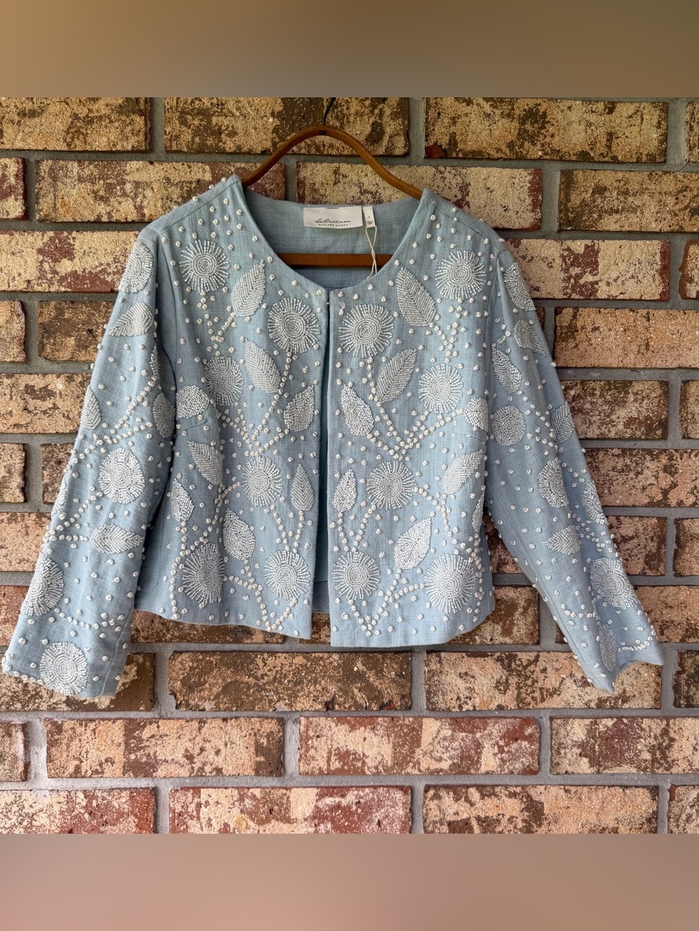LaBellum Hillary Scott Jacket Size Small Beaded French Knot Excellent Condition!